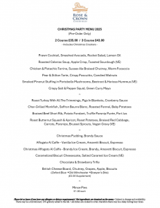 Pic Christmas Menu 2025